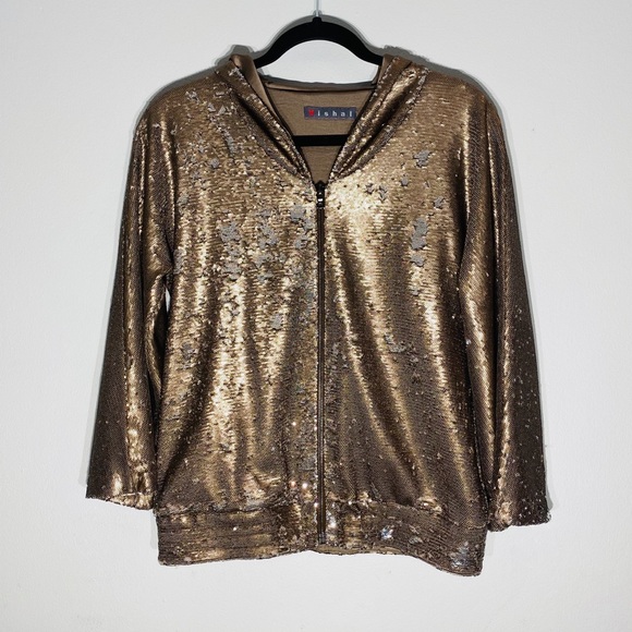Bronze/Gold Flip Sequins Jacket**Sm.-Med. $695 - Picture 2 of 7
